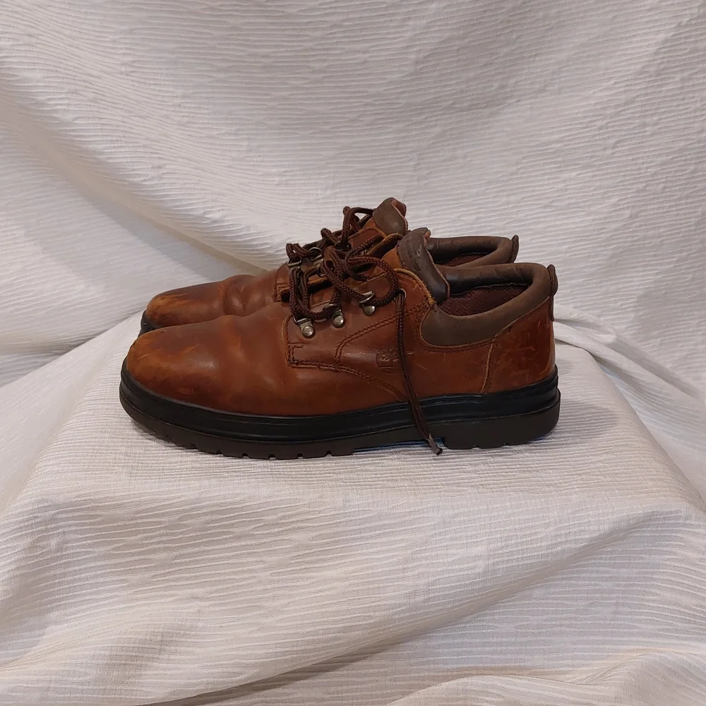 Vintage Timberland Men's Brown Leather Oxfords Size 11